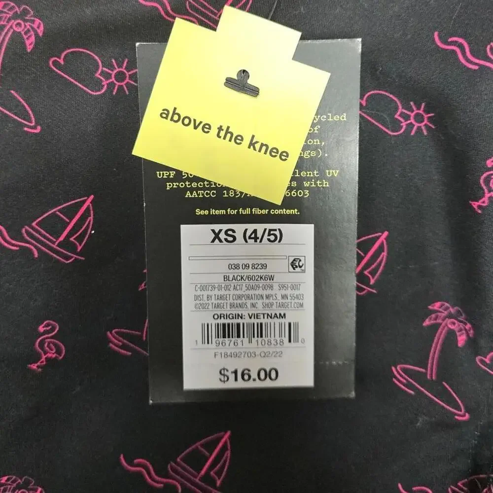 Boys' Pink Icon Print Swim Trunks | Art Class | X Small (4/5)